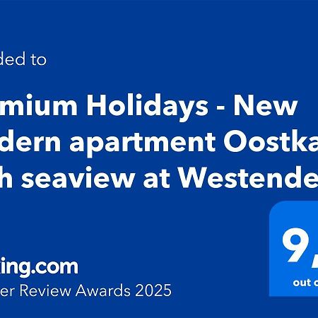 Premium Holidays - New Modern Apartment Oostkant With Seaview At Westende Middelkerke Esterno foto